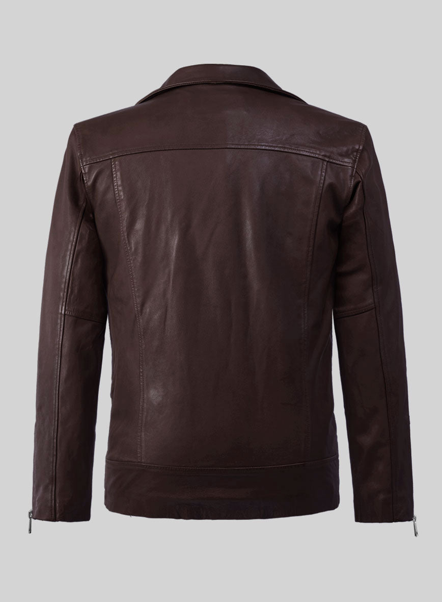 Resolute Burgundy Biker Leather Jacket – StudioSuits