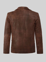 Resolute Spanish Brown Biker Leather Jacket - StudioSuits