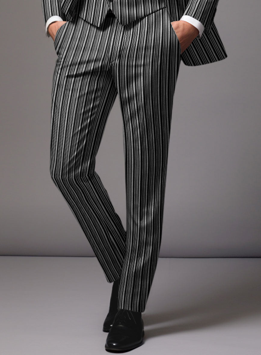 black striped dress pants Retro Reel Stripe – StudioSuits bar tabs May 24 Size:11M In Love Again Black