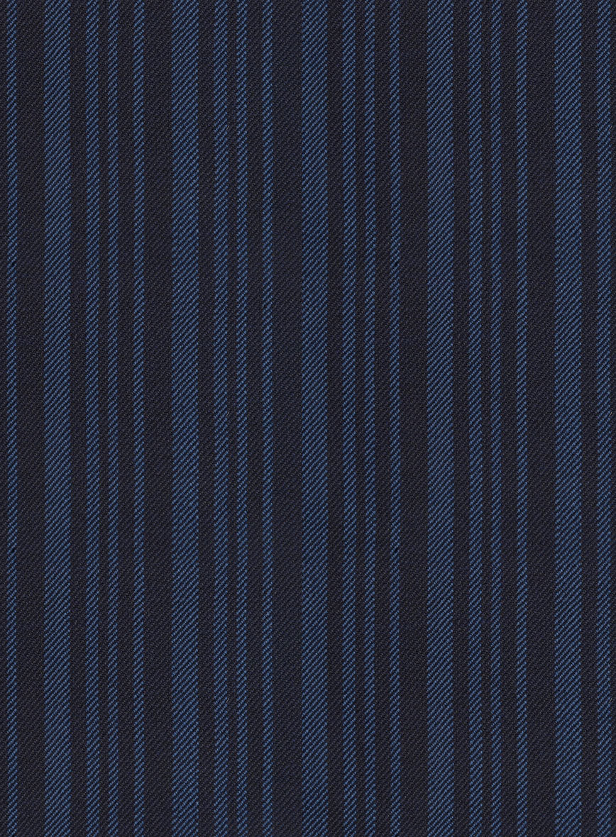 Retro Reel Blue Stripe Jacket - StudioSuits
