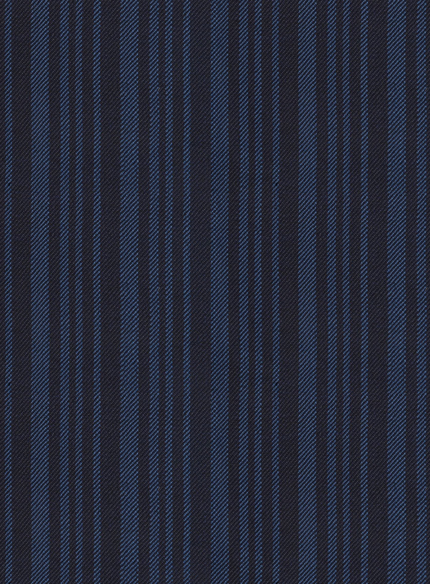 Retro Reel Blue Stripe Jacket - StudioSuits