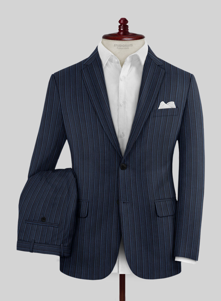 Retro Reel Blue Stripe Suit - StudioSuits