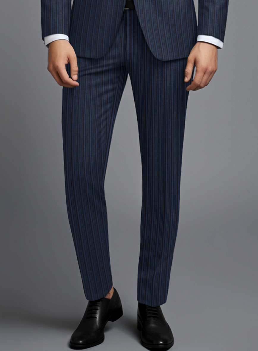 Retro Reel Blue Stripe Suit - StudioSuits