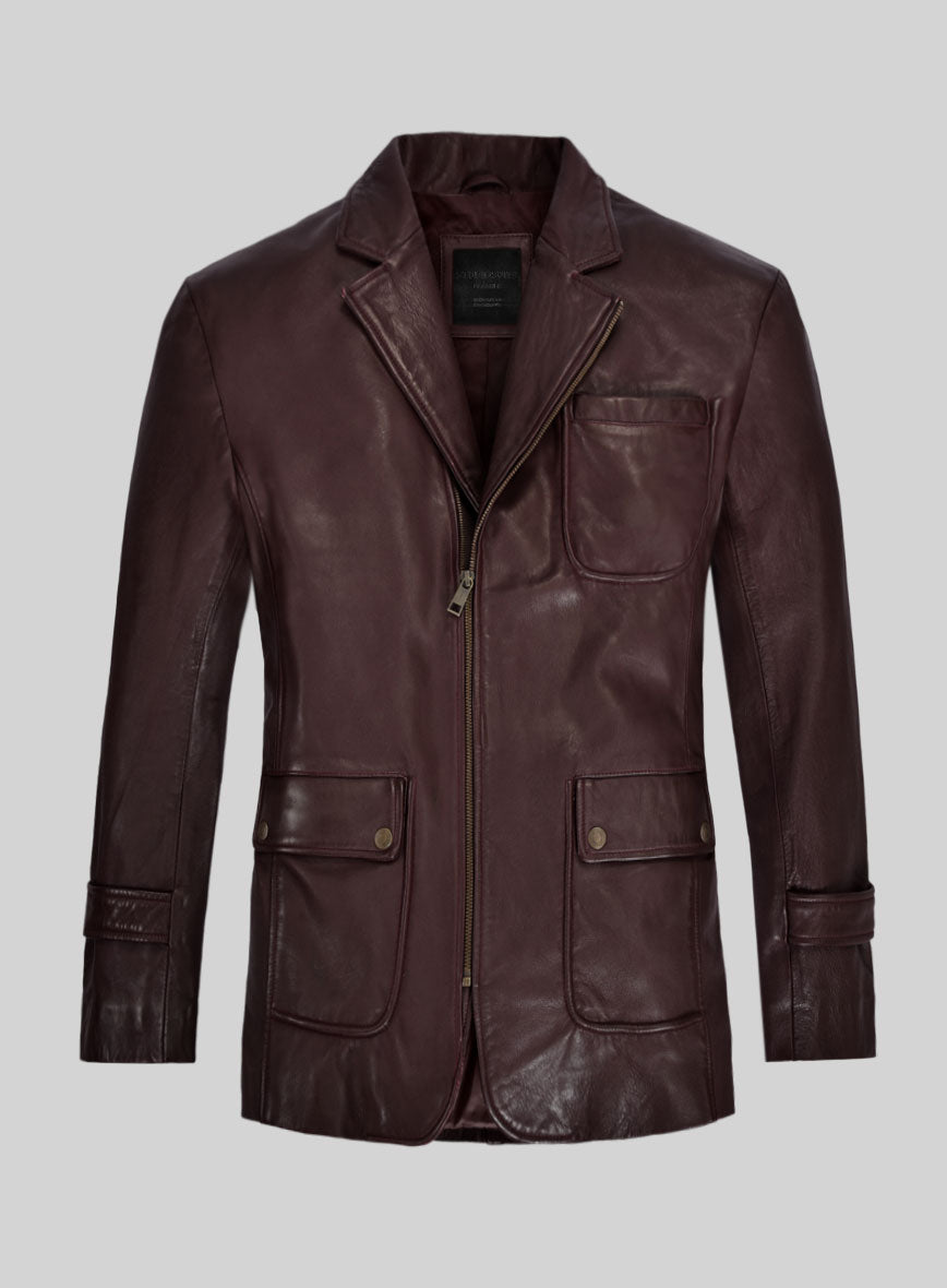 Robert Leather Blazer - StudioSuits