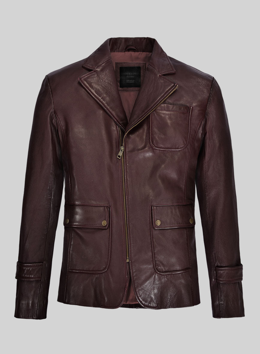 Robert Leather Blazer - StudioSuits