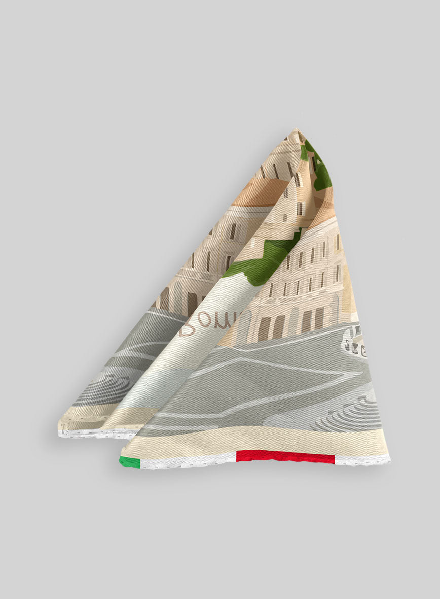 Roma Classica Silk Pocket Square - StudioSuits