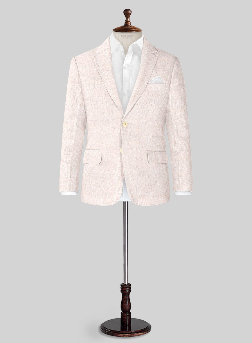 Roman Light Pink Linen Boys Suit - StudioSuits