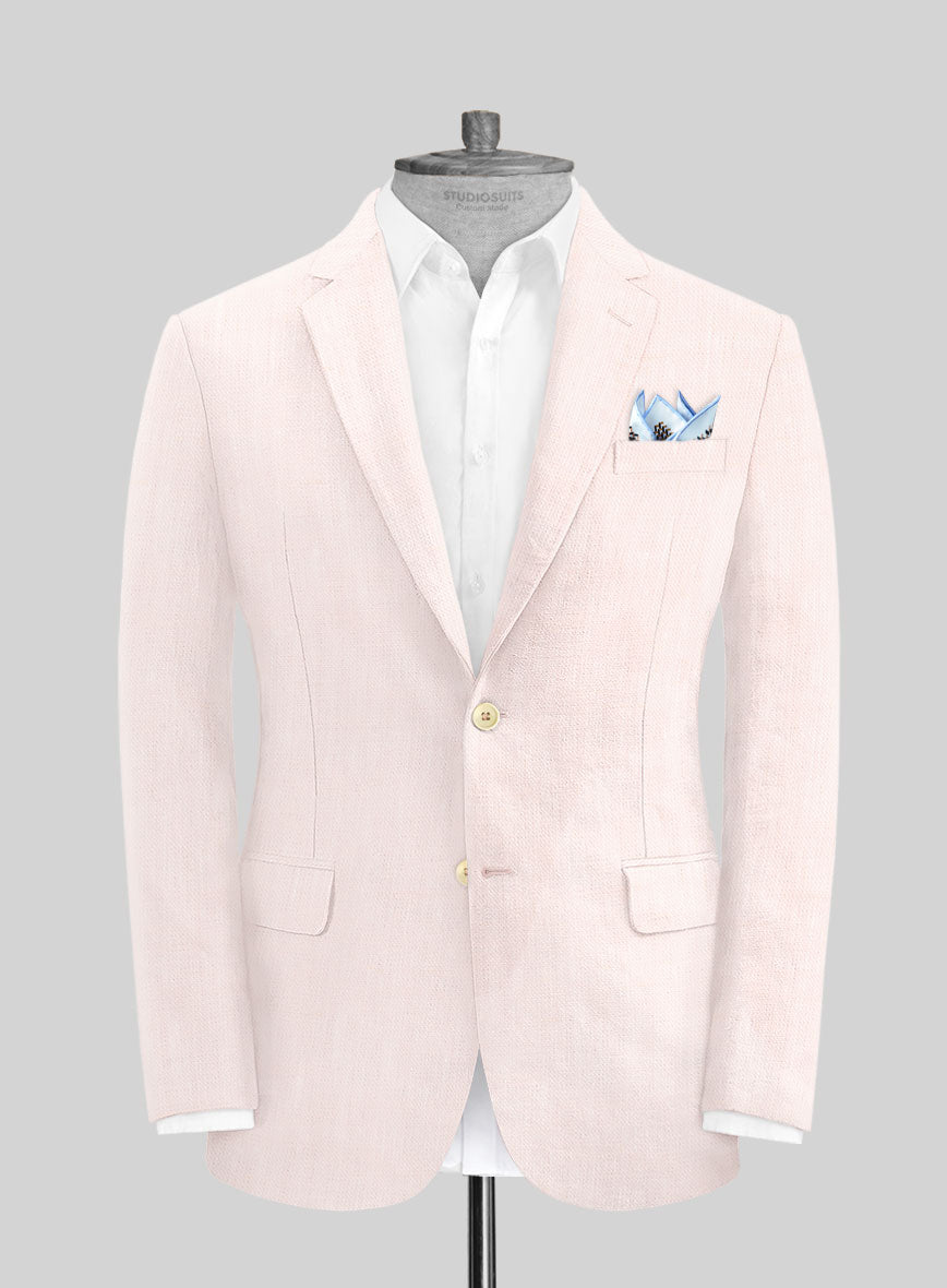 Roman Light Pink Linen Suit - StudioSuits