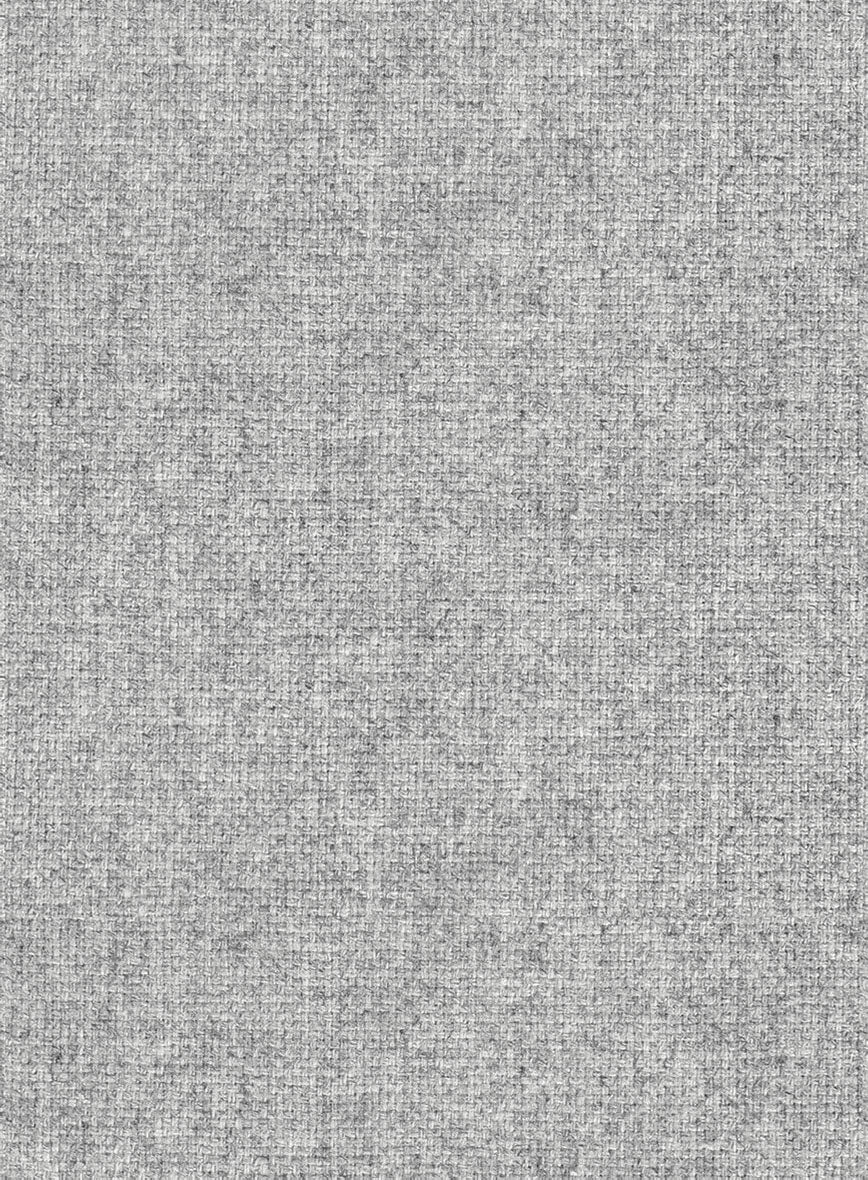Rope Weave Light Gray Tweed Double Breasted Suit - StudioSuits