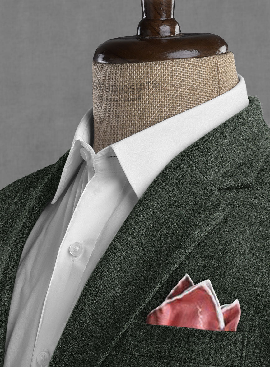 Rope Weave Green Tweed Jacket - StudioSuits