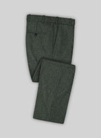 Rope Weave Green Tweed Pants - StudioSuits