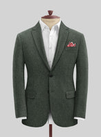 Rope Weave Green Tweed Suit - StudioSuits