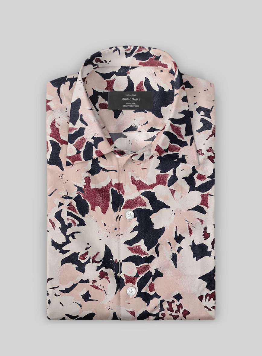 Rose Dusk Cotton Lycra Shirt - StudioSuits