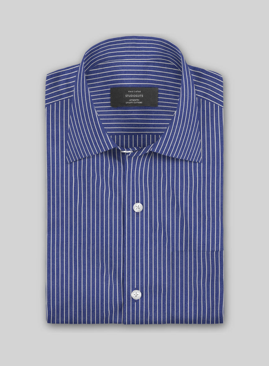 Royal Ascot Stripe Cotton Shirt - StudioSuits