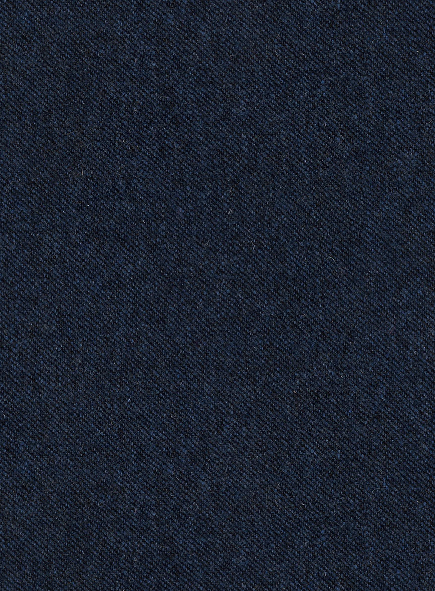 Royal Blue Denim Tweed Jacket - StudioSuits
