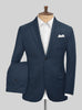 Royal Blue Feather Cotton Canvas Stretch Suit