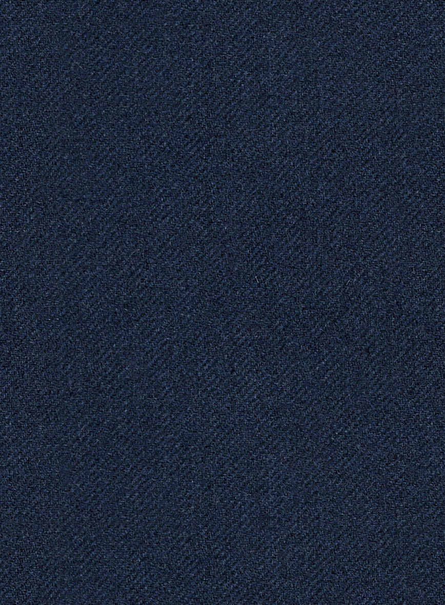 Royal Blue Heavy Tweed Overcoat - StudioSuits