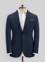 Royal Blue Heavy Tweed Suit - StudioSuits
