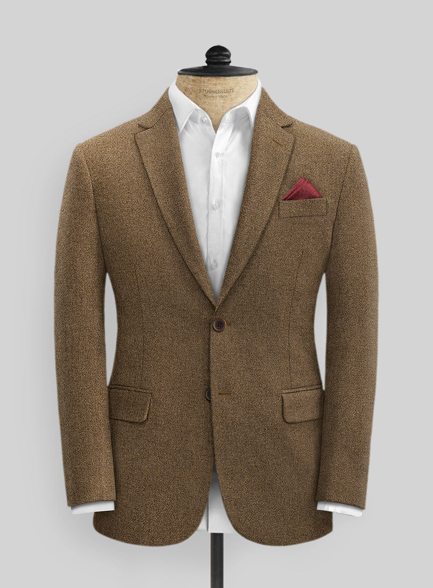 Royal Brown Heavy Tweed Suit - StudioSuits