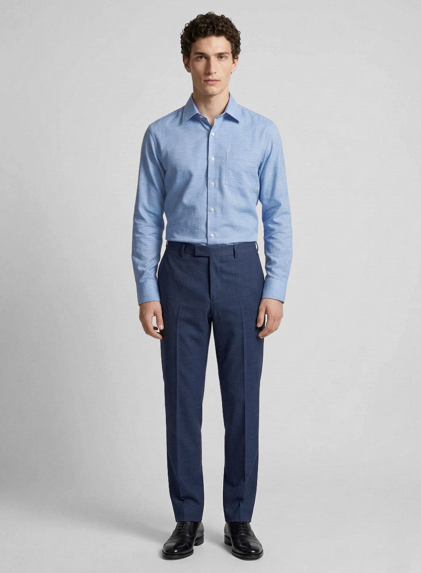 Royal Ink Dobby Cotton Shirt - StudioSuits