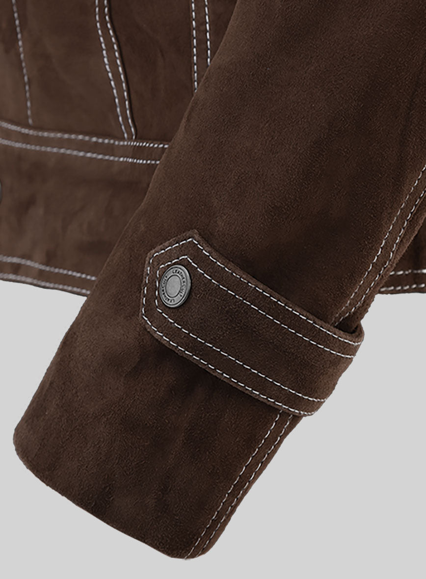 Rubber Soul Suede Leather Jacket - StudioSuits