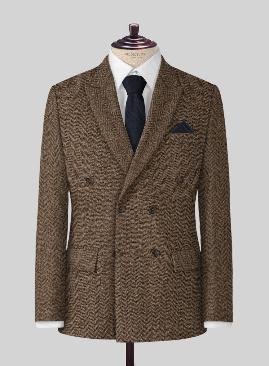 Rust Herringbone Tweed Suit – StudioSuits