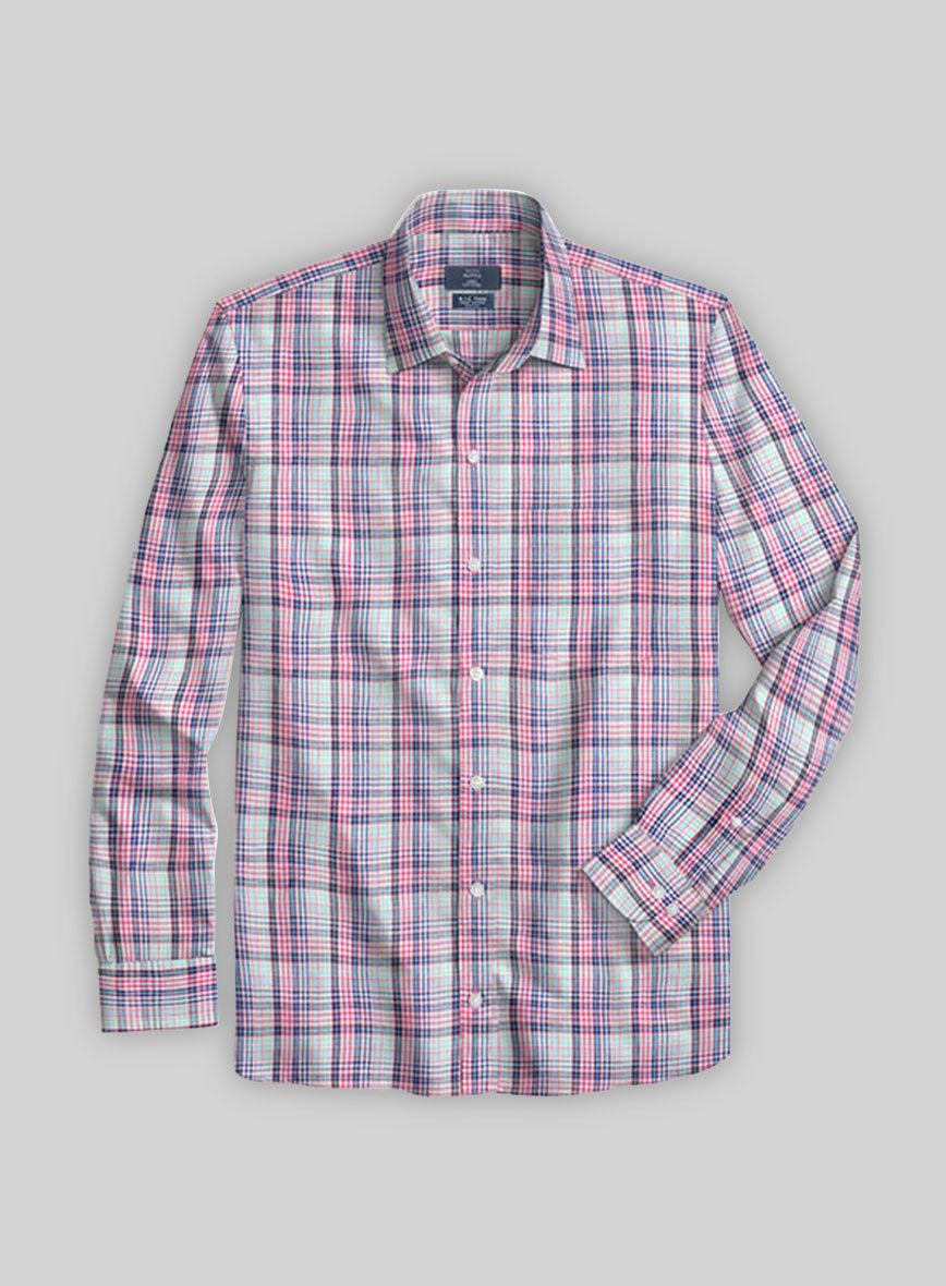 S.I.C. Tess. Italian Linen Loparo Shirt - StudioSuits