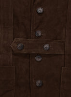 Safari Dune Suede Leather Blazer - StudioSuits