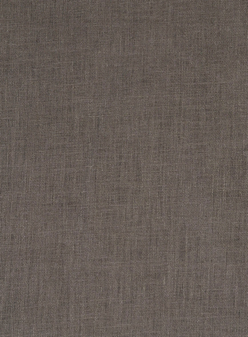 Safari Earthen Taupe Pure Linen Overshirt - StudioSuits