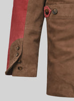 Safari Hickory Suede Leather Blazer - StudioSuits