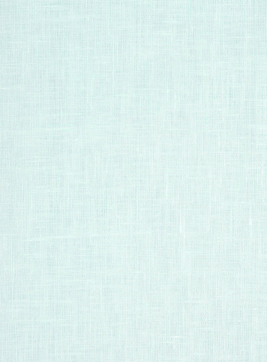 Safari Lagoon Mist Pure Linen Overshirt - StudioSuits