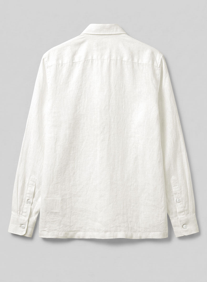 Safari Pure Natural Linen Overshirt - StudioSuits