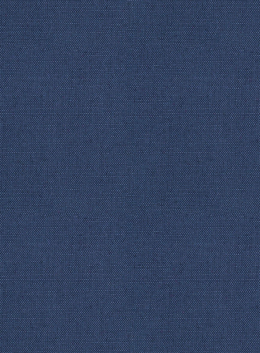 Safari Royal Blue Cotton Linen Suit - StudioSuits