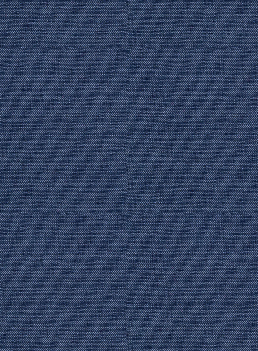 Safari Royal Blue Cotton Linen Jacket - StudioSuits