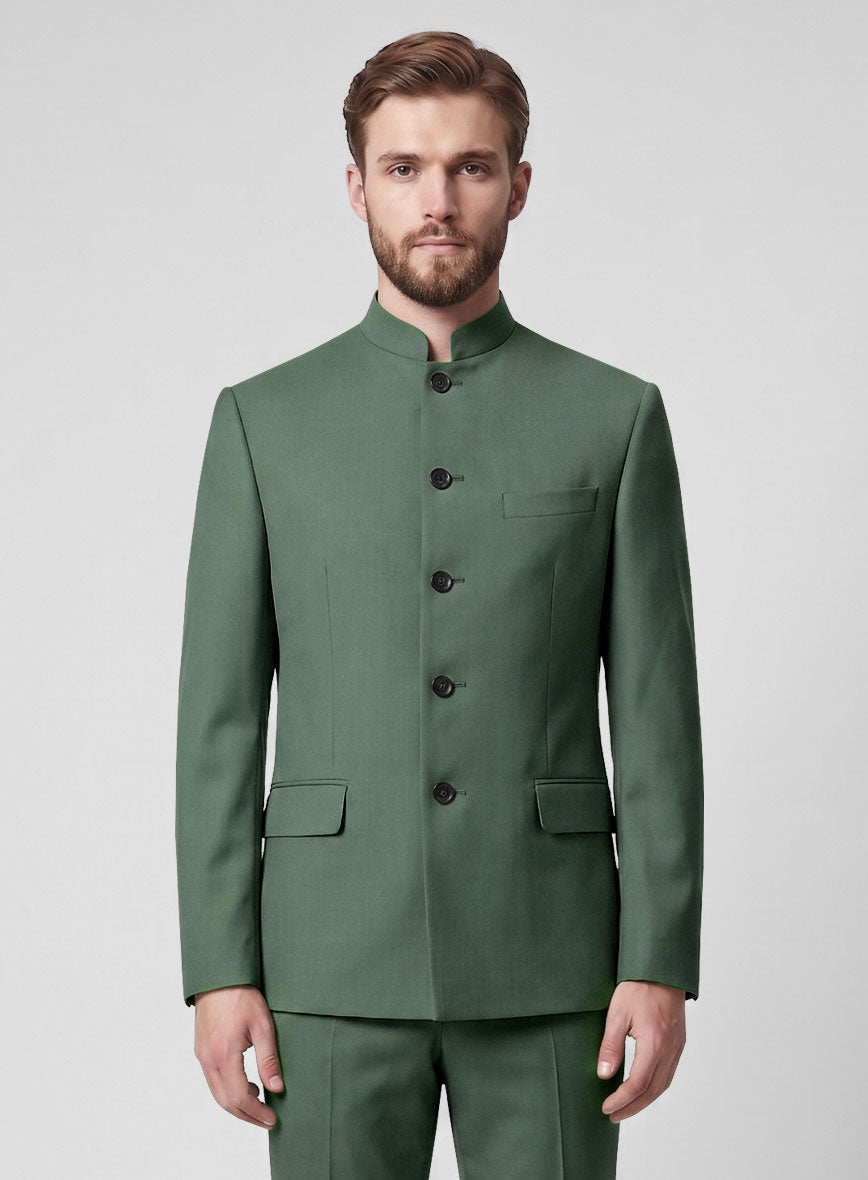 Sage Green Nehru Jacket - StudioSuits