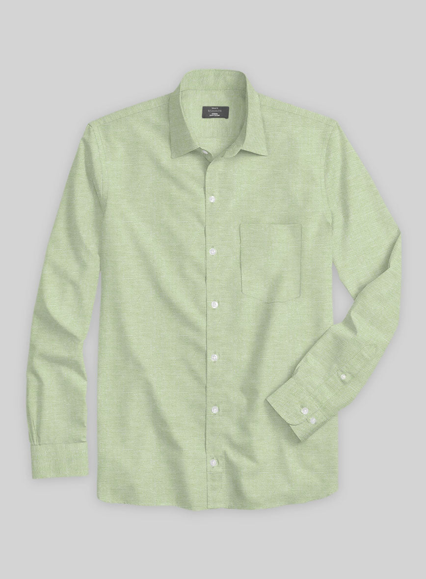 Sage Drift Oxford Cotton Shirt - StudioSuits