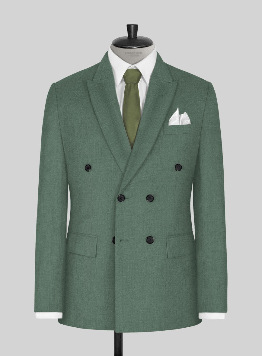Sage Green Double Breasted Suit - StudioSuits