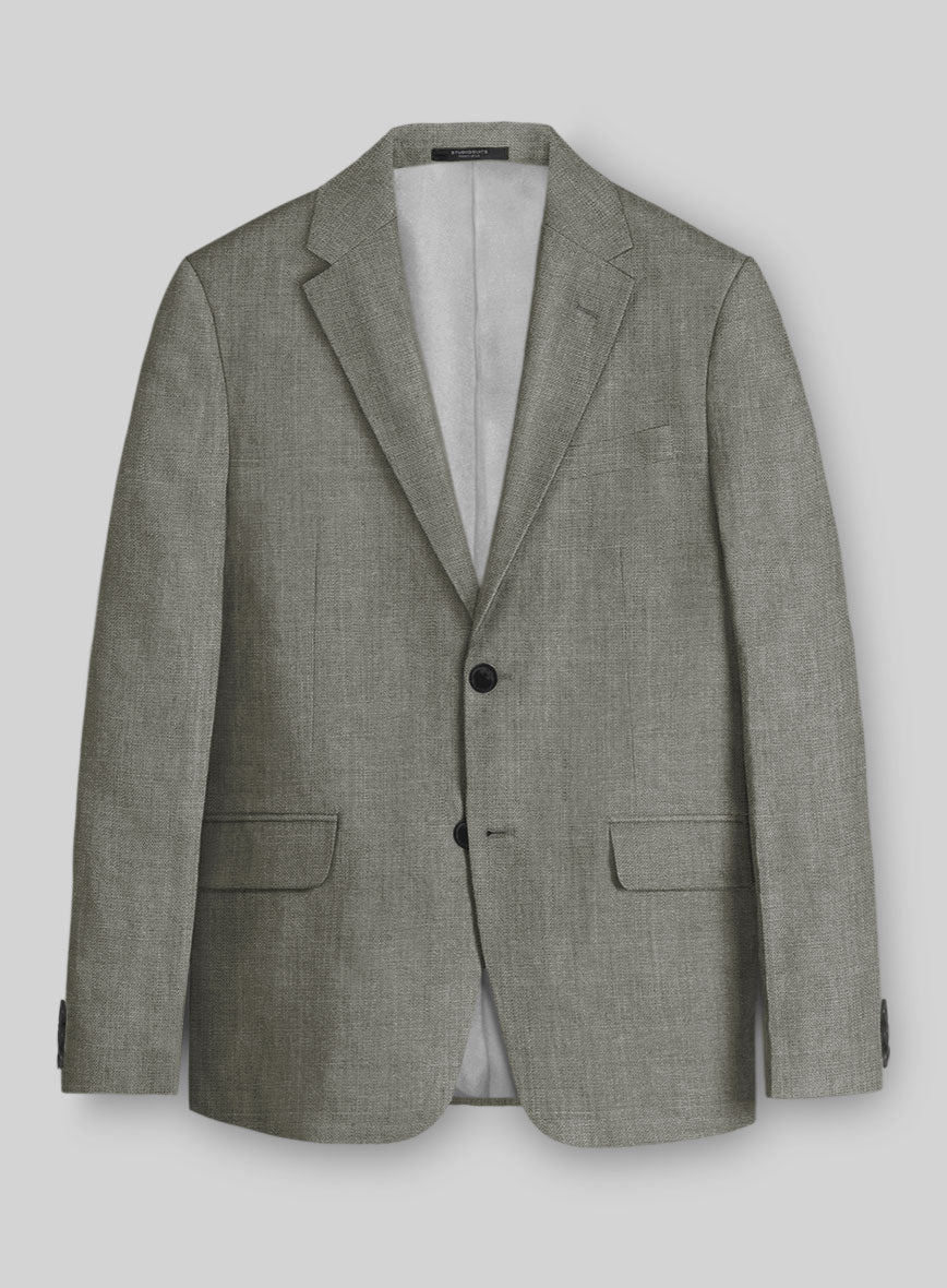 Sage Green Linen Jacket - StudioSuits