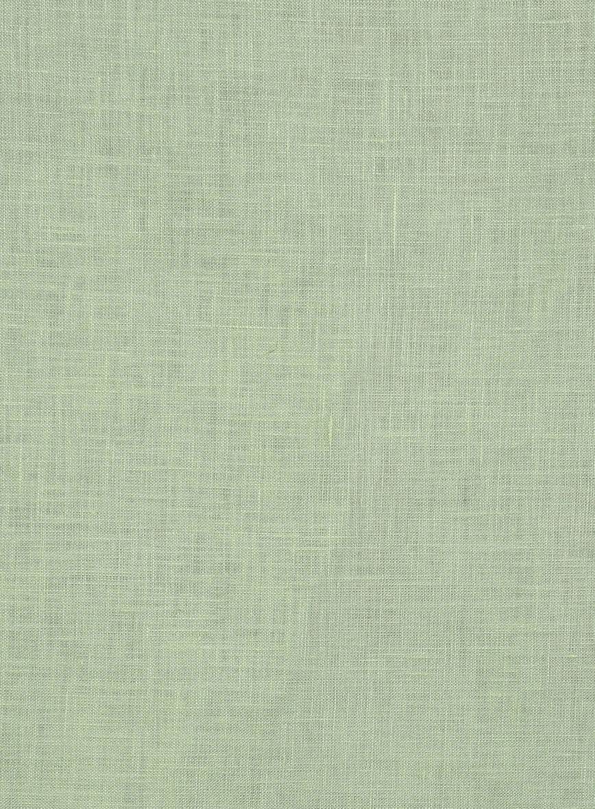 Safari Sage Green Pure Linen Overshirt - StudioSuits