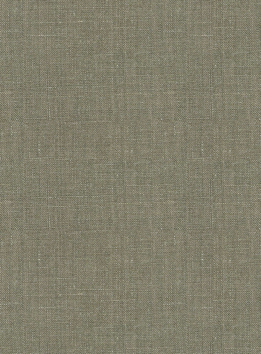 Sage Green Pure Linen Suit - StudioSuits