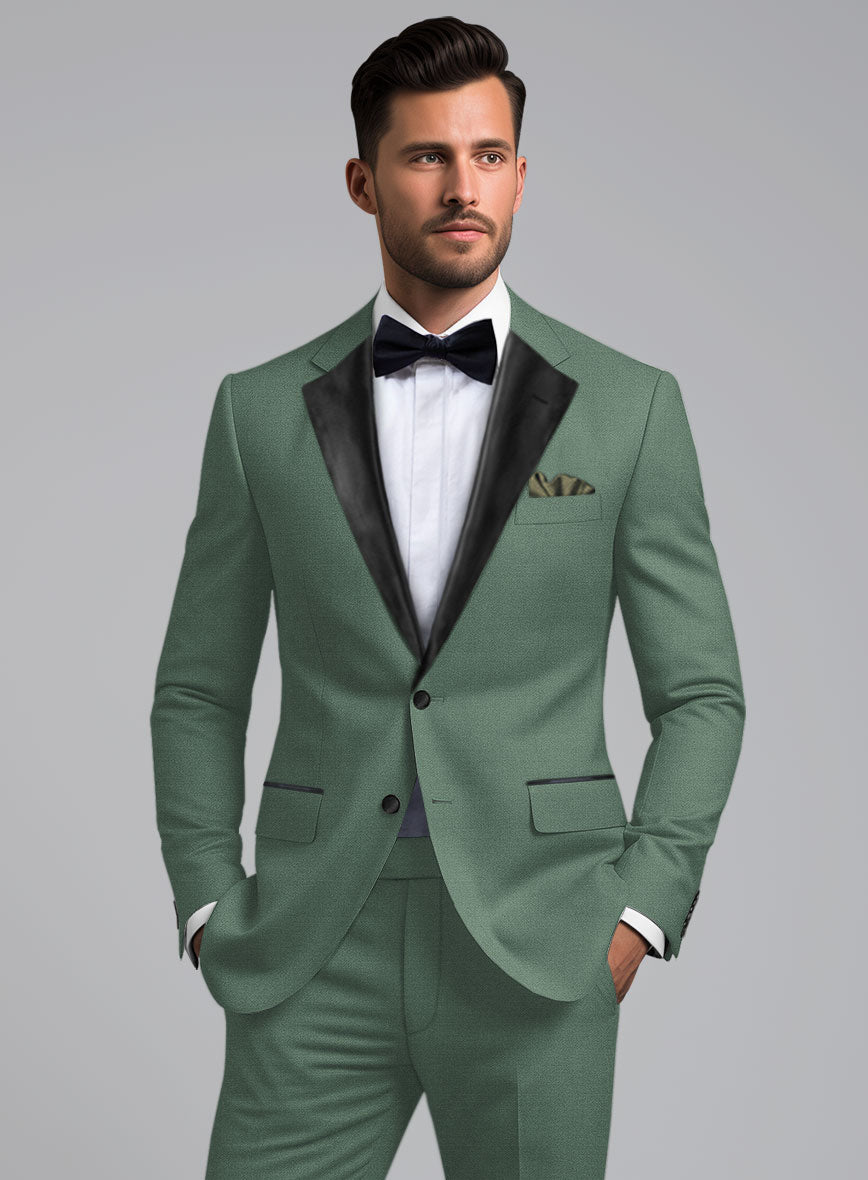 Sage Green Tuxedo Jacket - StudioSuits