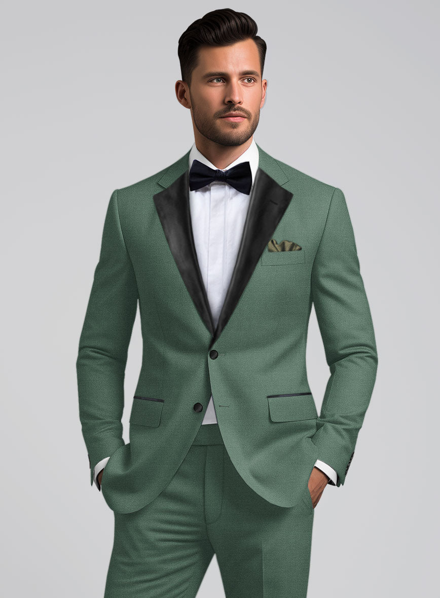 Sage Green Tuxedo Suit - StudioSuits