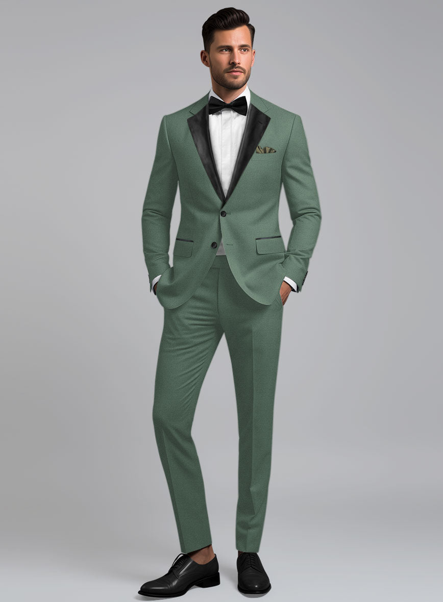 Sage Green Tuxedo Suit – StudioSuits - Main Image