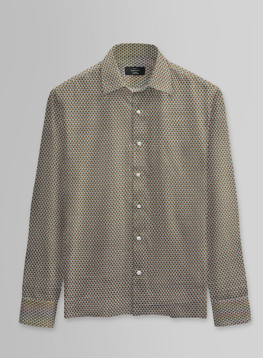 Sage Lattice Cotton Shirt - StudioSuits