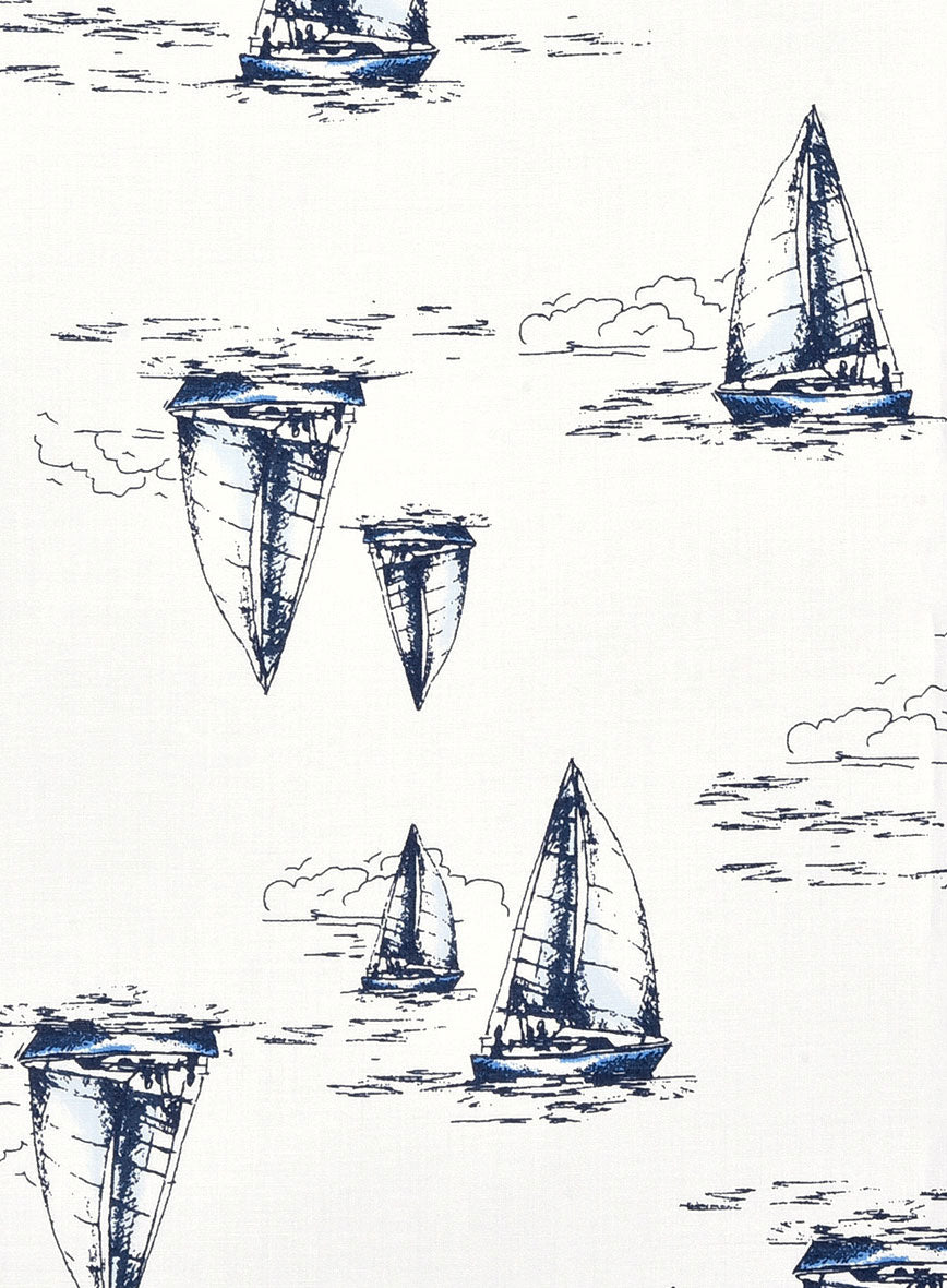 Sailscape Cotton Lycra Shirt - StudioSuits