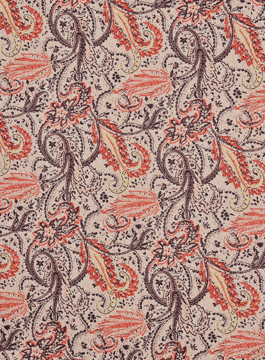 Sandscript Paisley Linen Cotton Shirt - StudioSuits