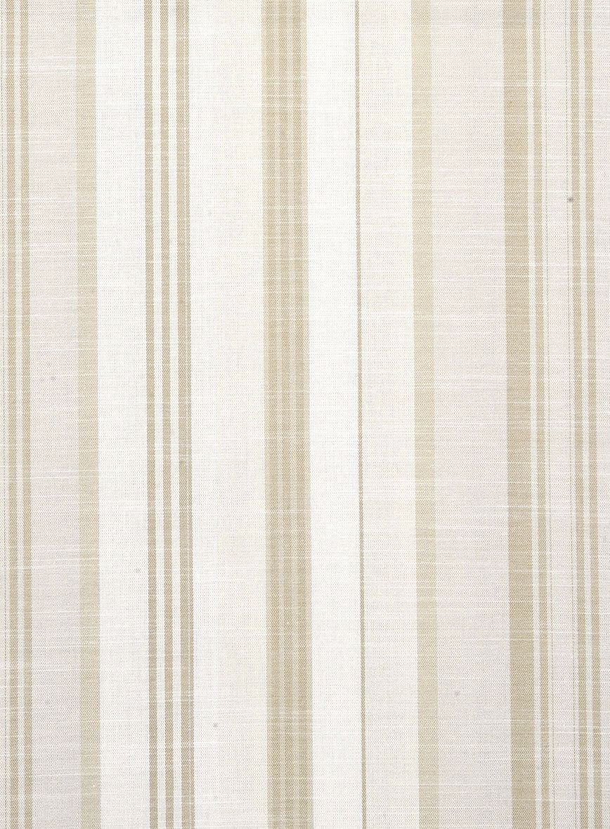 Sandstone Stripe Cotton Shirt - StudioSuits