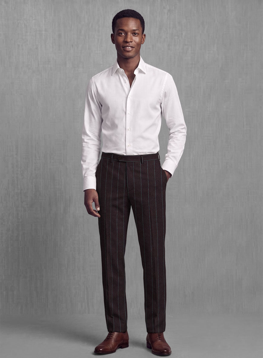 Sartori Fulgencia Dark Wine Soft Tweed Pants - StudioSuits