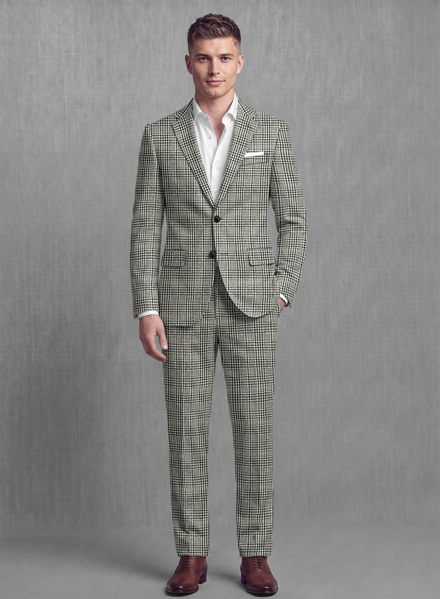 Sartori Spartaco Black Check Soft Tweed Suit - StudioSuits