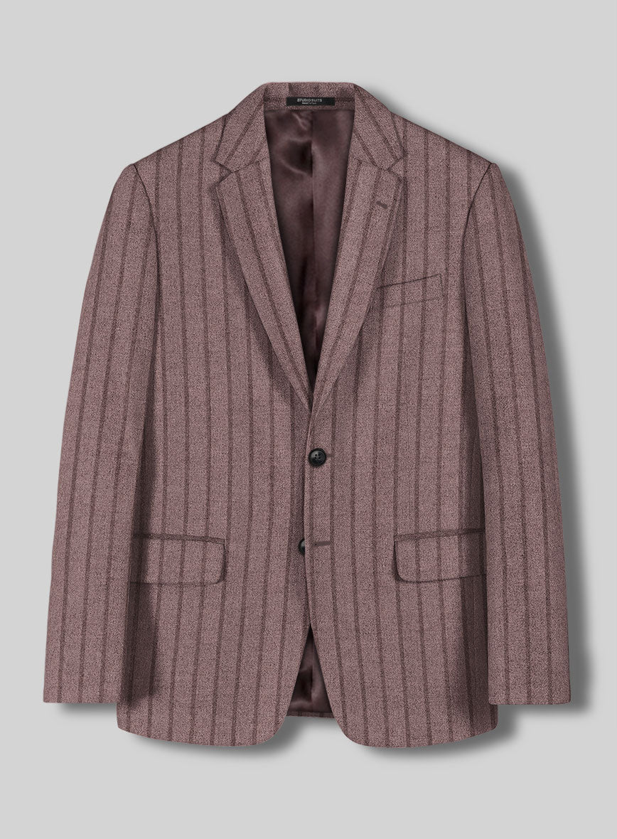 Sartori Zeno Cassis Bold Stripe Soft Tweed Jacket - StudioSuits